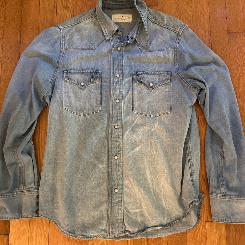 Imogene and Willie denim shirt large